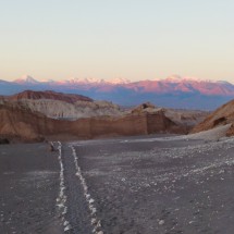 The Andes at sunset